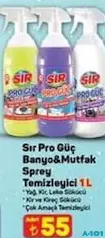SIR PRO GÜÇ BANYO&MUTFAK SPREY TEMİZLEYİCİ 1 L